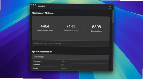 Geekbench AI Mac版 AI算力基准测试工具截图1